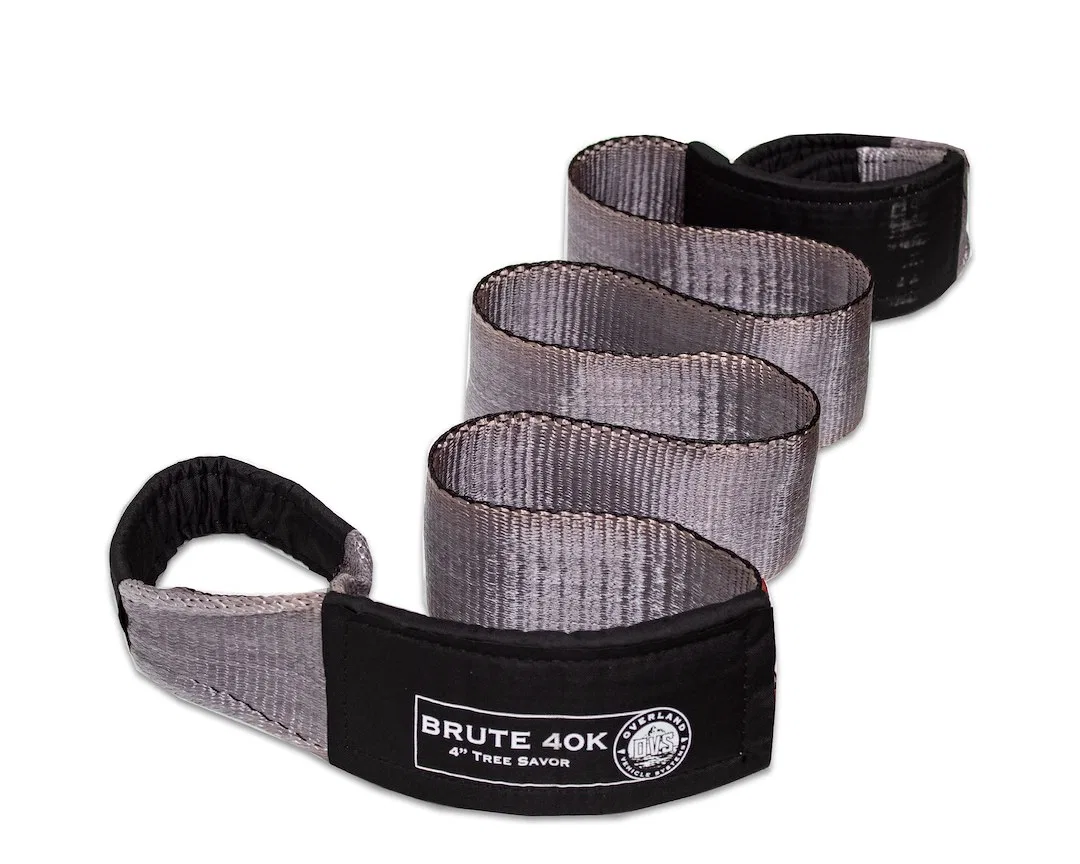 19079916 – OVERLAND VCL Tow Strap, 4 Inch Width x 8 Foot Length Rated at 40,000 Pounds Gray with Black Ends Synthetic...